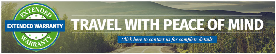 Extended warranty logo, travel with peace of mind